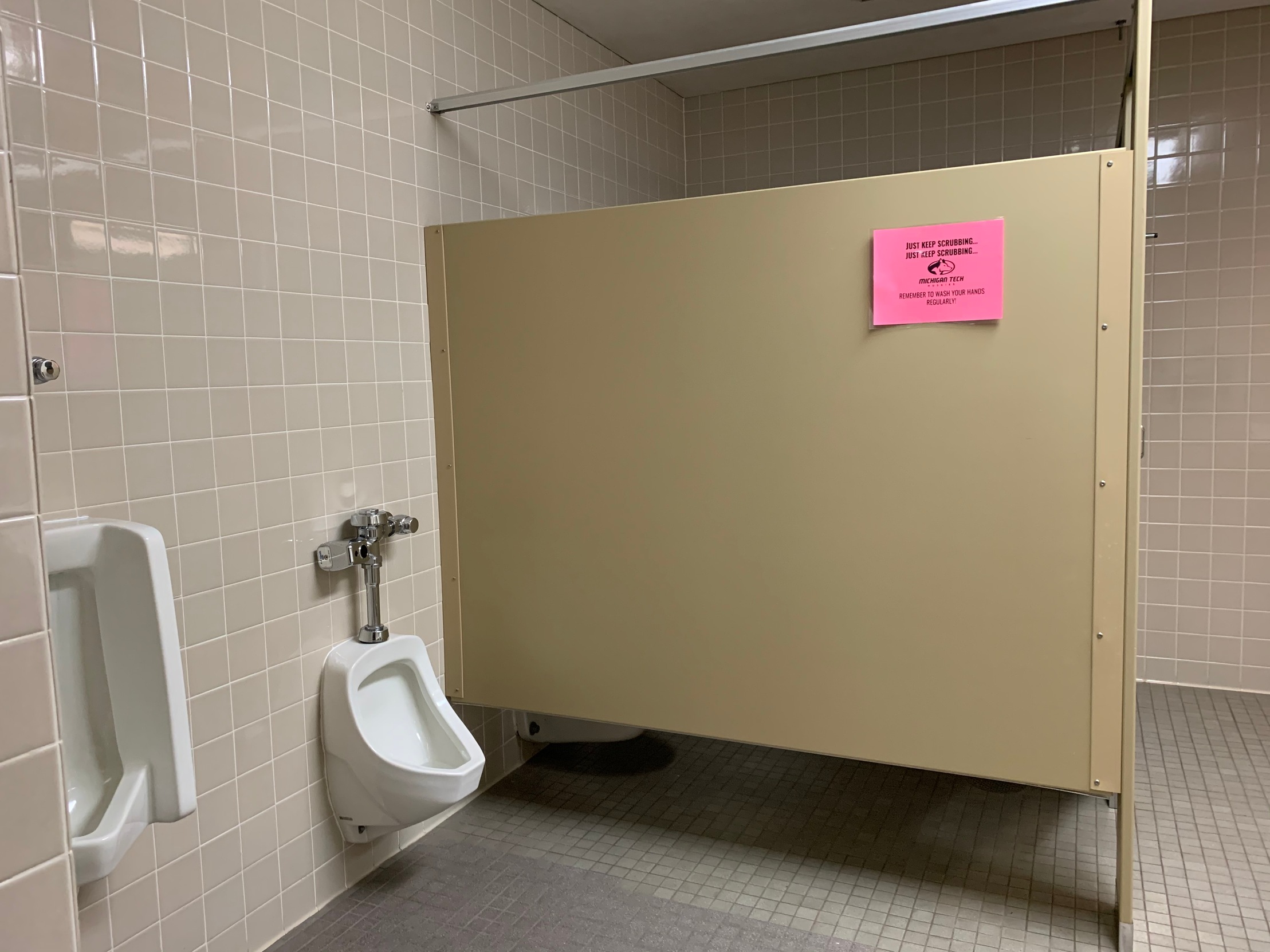 Restroom area, SDC Men's Membership Locker Room 104