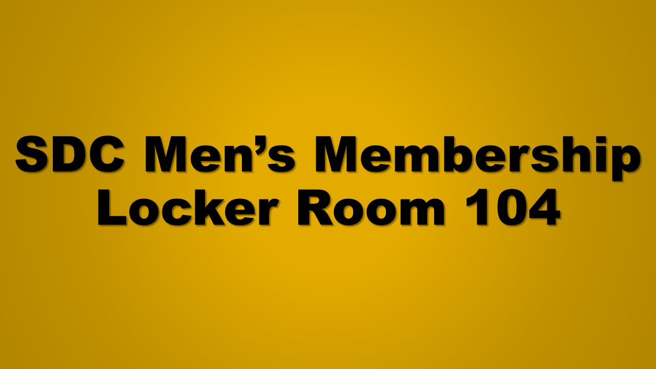 SDC Men's Membership Locker Room 104