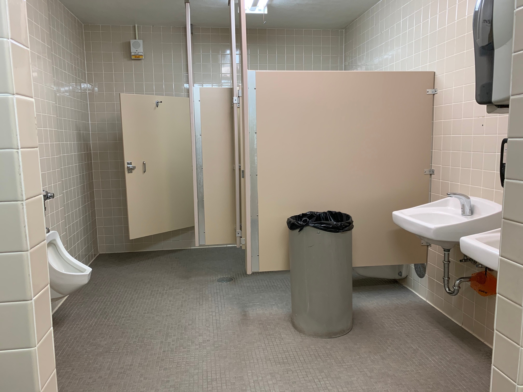 Bathroom Stall Area, Men's Public Locker Room 110