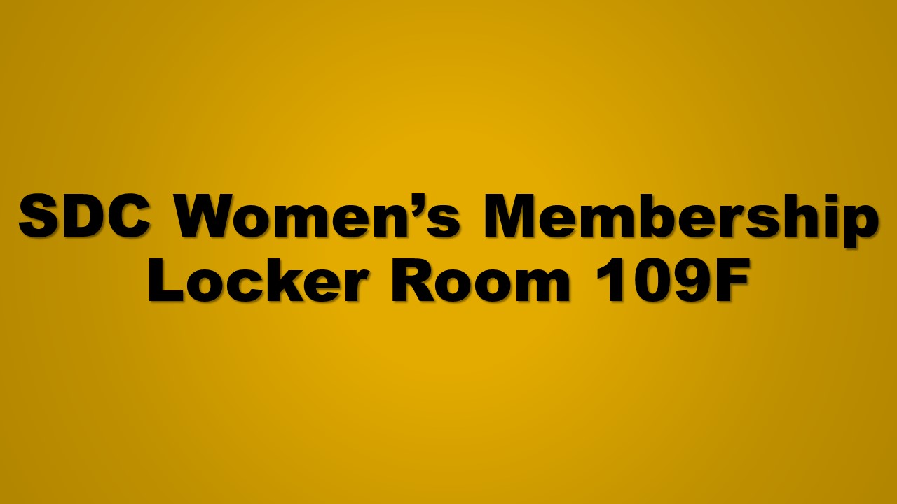SDC Women's Membership Locker Room 109F