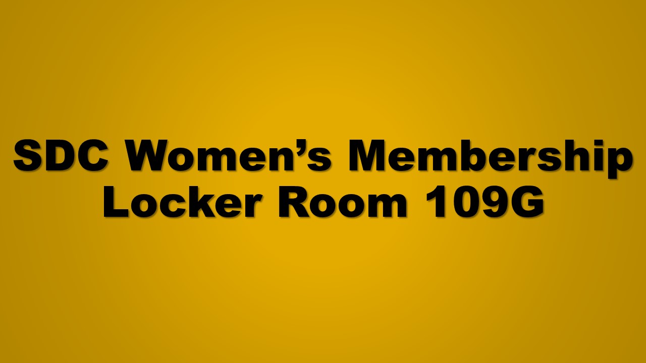 SDC Women's Membership Locker Room 109G