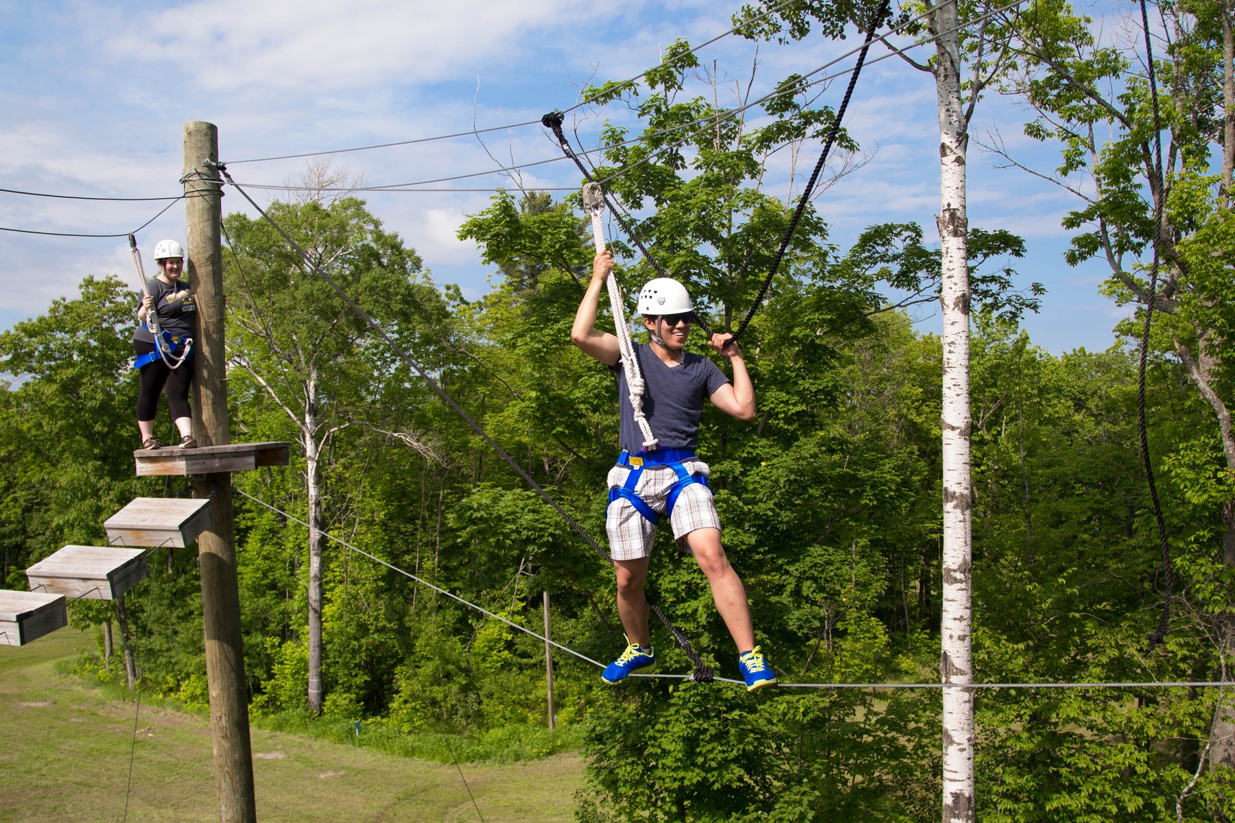 Michigan Tech Outdoor Adventure Program High Ropes Course